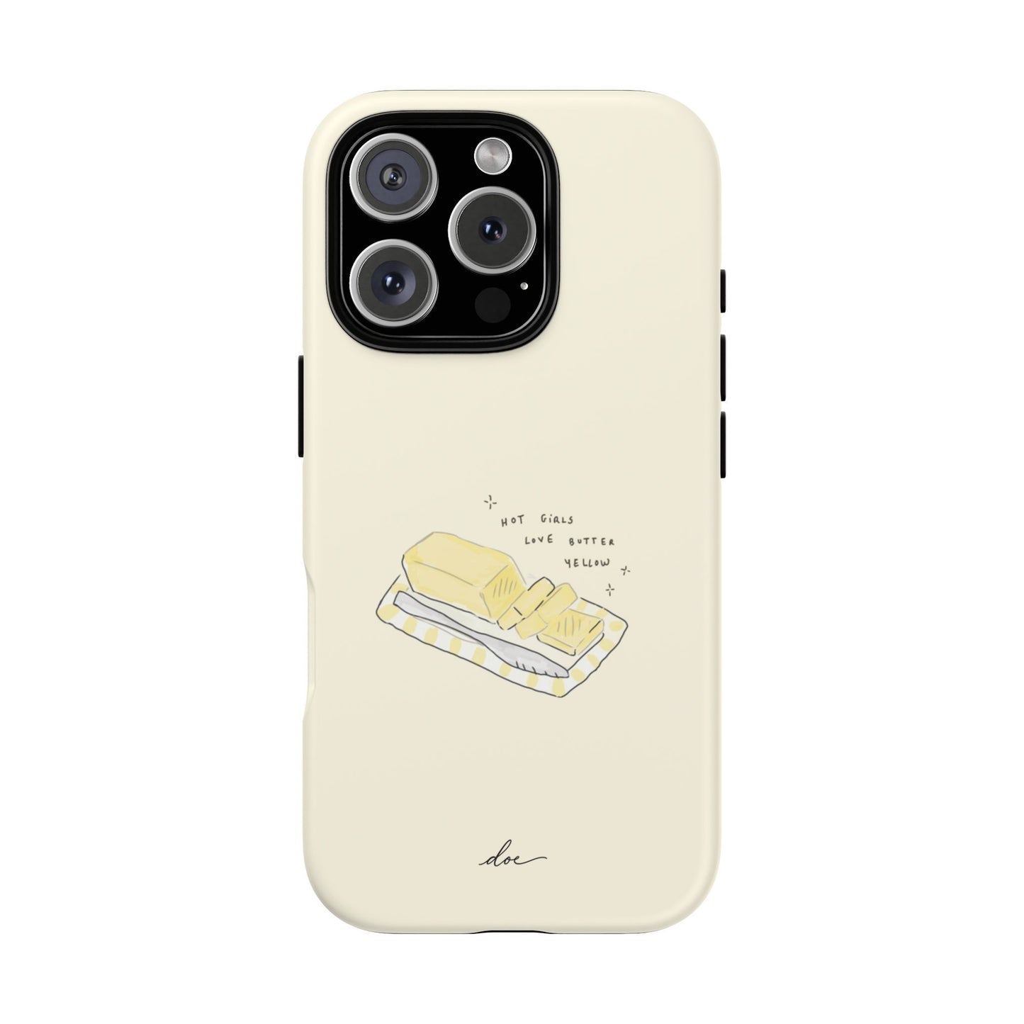 Butter Yellow iPhone Case