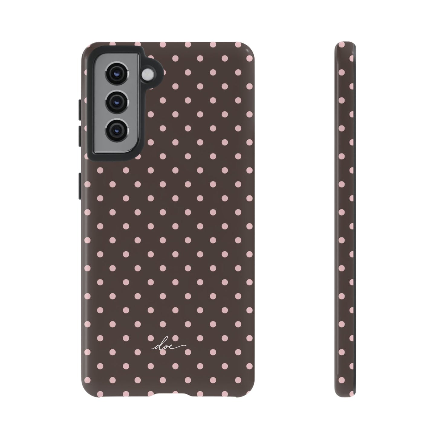 Brown Polka Dot Samsung Case