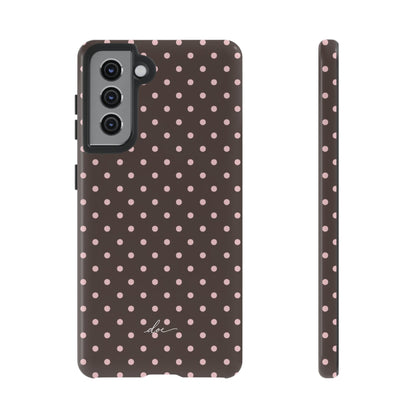 Brown Polka Dot Samsung Case