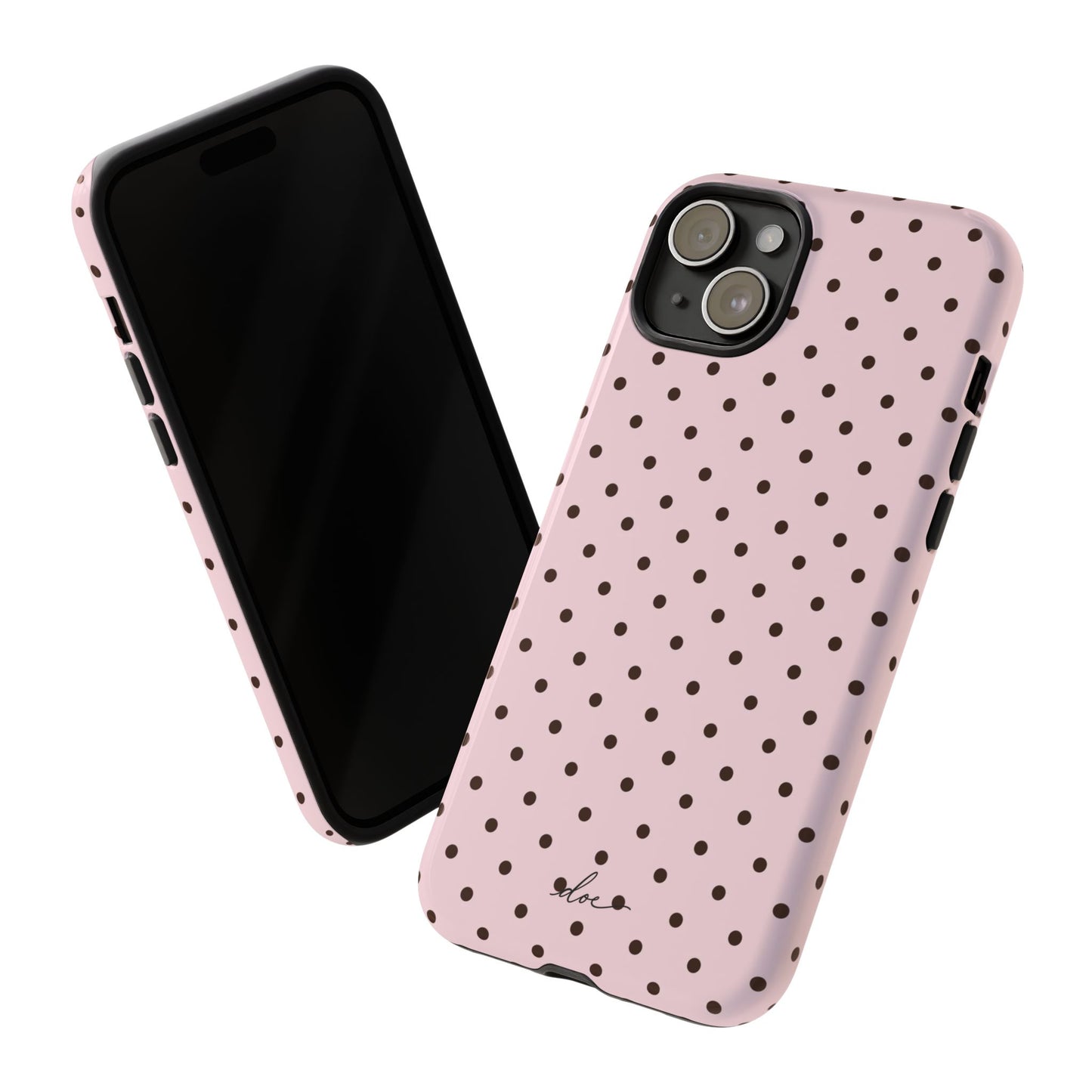 Pink Polka Dot iPhone Case