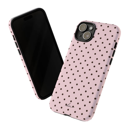 Pink Polka Dot iPhone Case