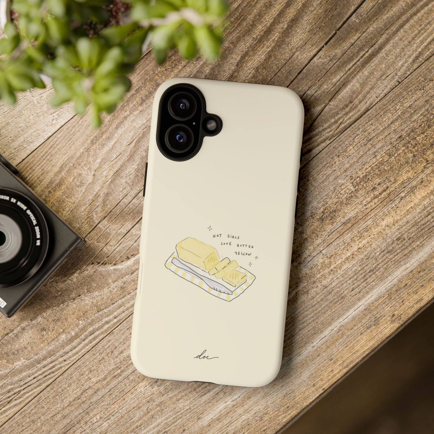 Butter Yellow iPhone Case