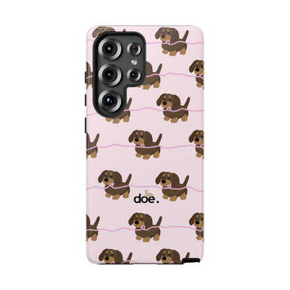 Pink Dachshund Samsung Case