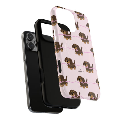 Pink Dachshunds Magsafe Case