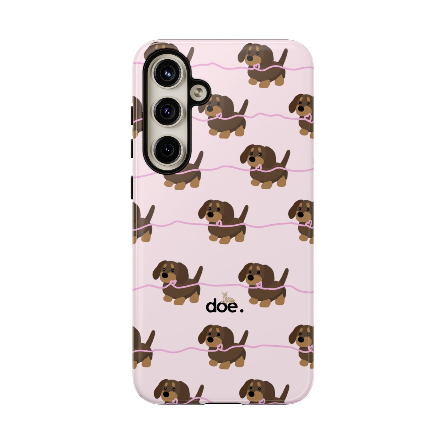 Pink Dachshund Samsung Case
