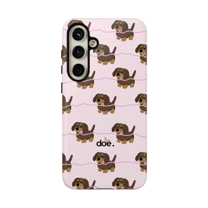 Pink Dachshund Samsung Case