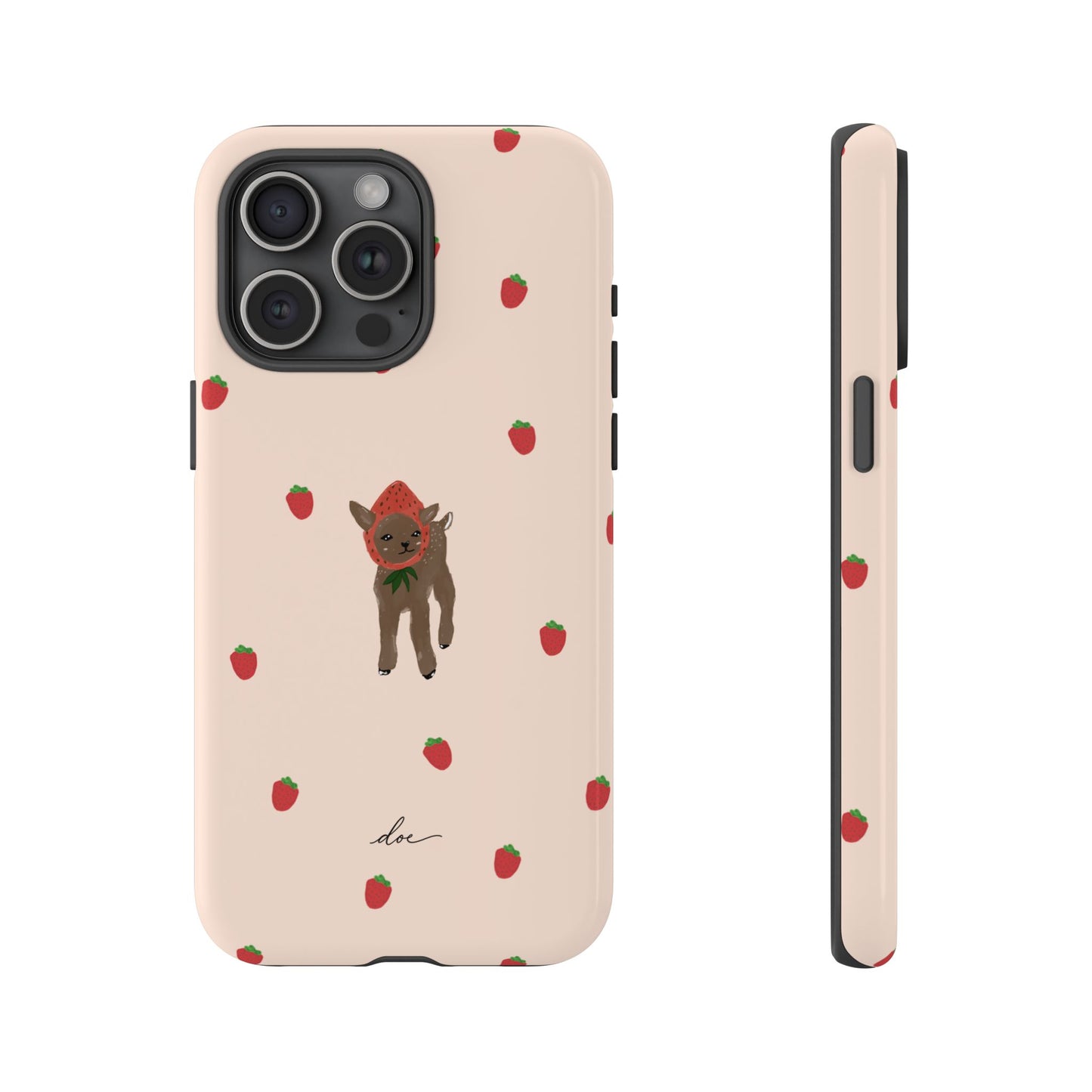 Strawberry Fawn iPhone Case