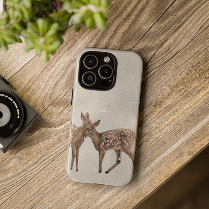 Deer Duo iPhone Case