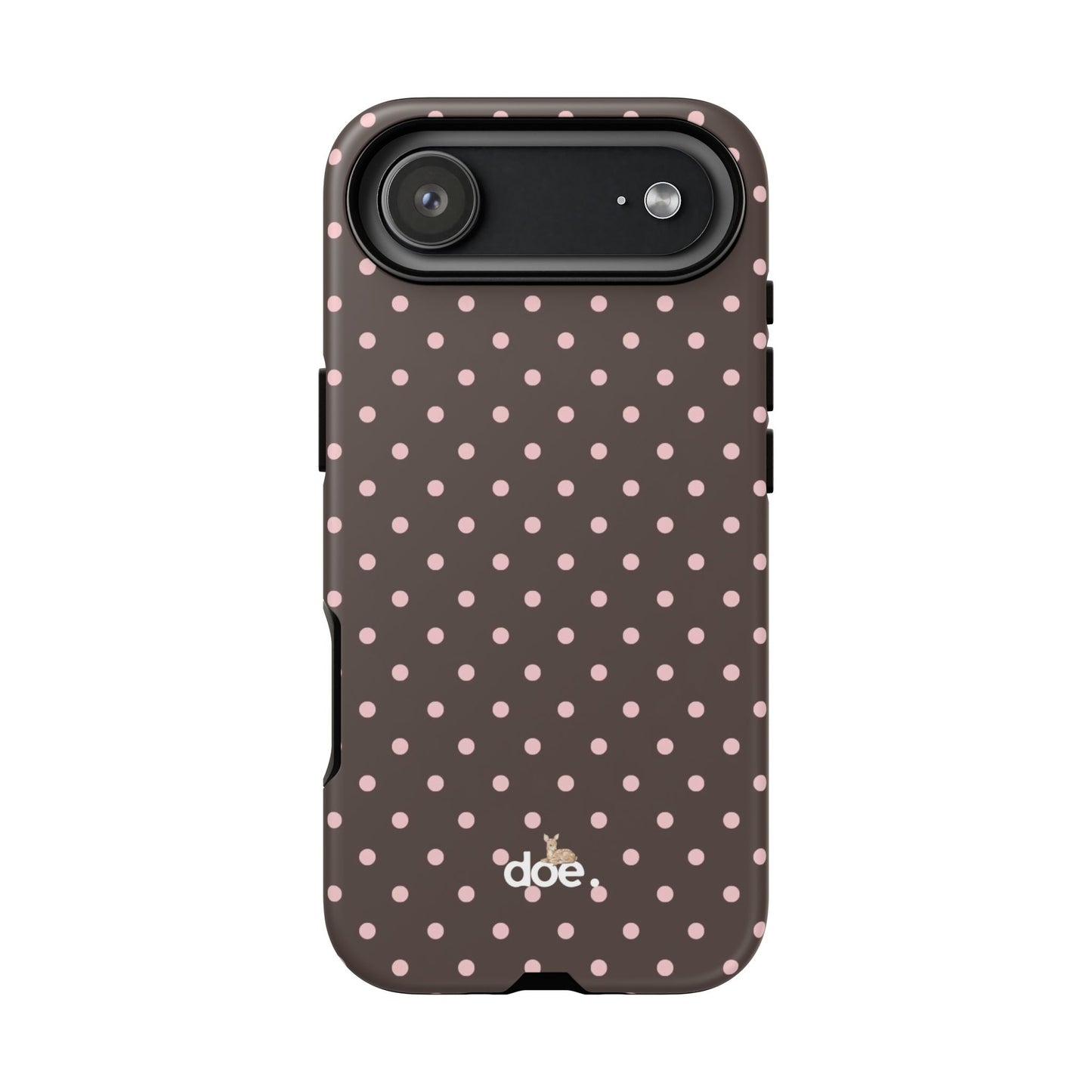 Brown Polka Dot iPhone Case