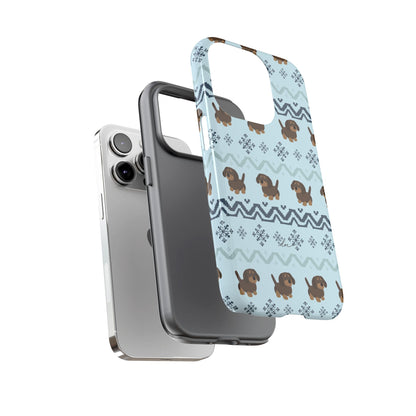 Christmas Dachshunds iPhone Case