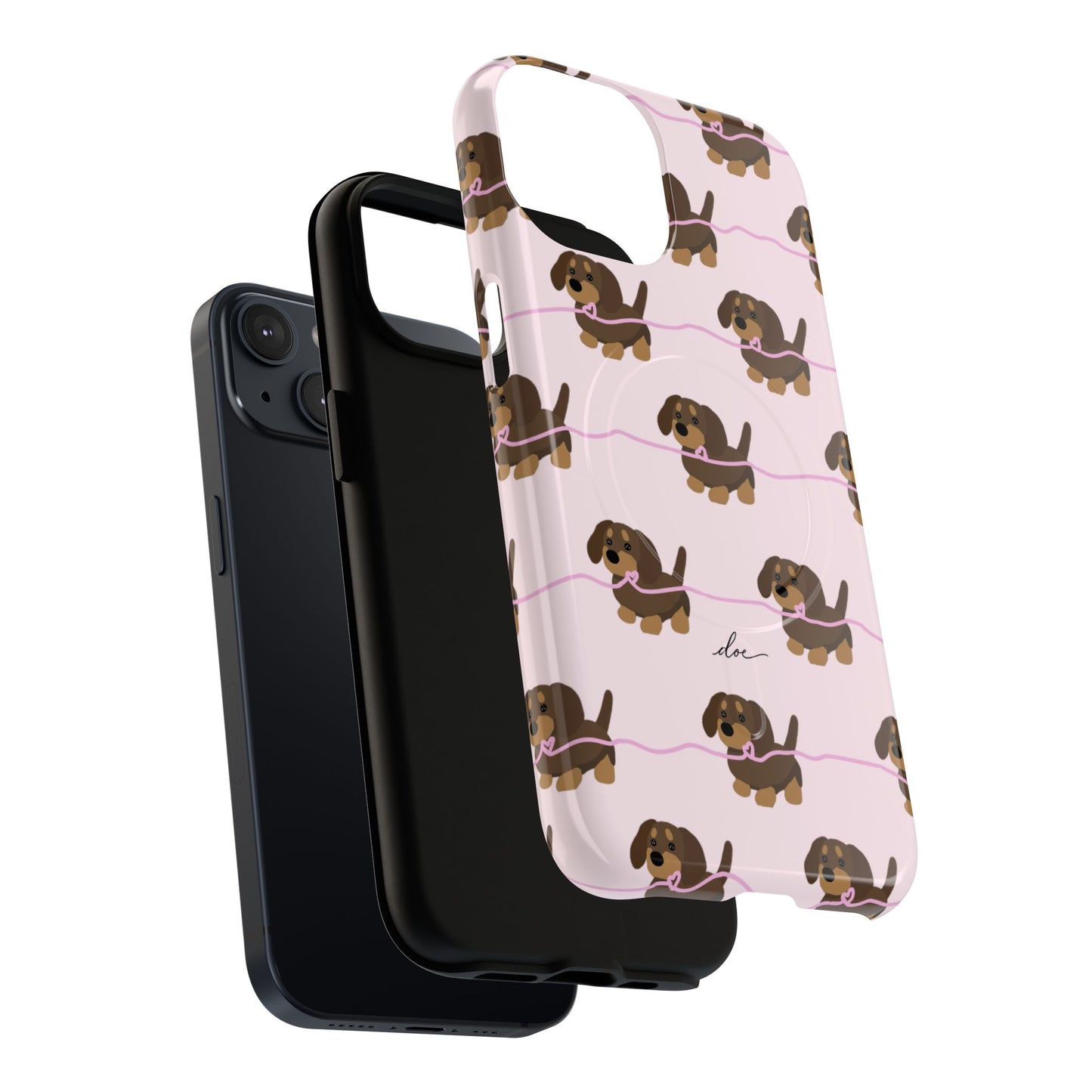 Pink Dachshunds Magsafe Case