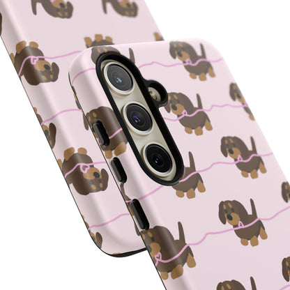 Pink Dachshund Samsung Case