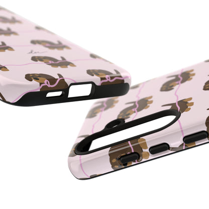 Pink Dachshund Samsung Case