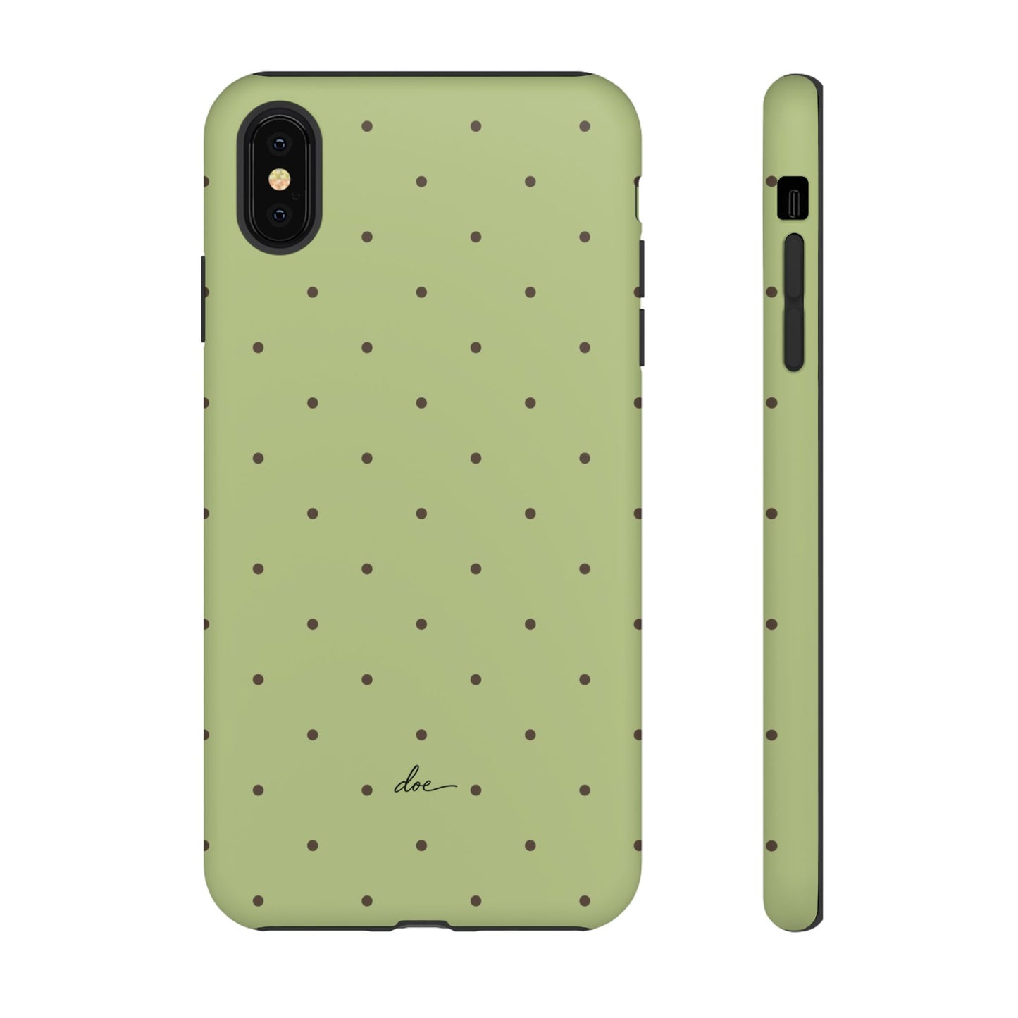 Polka Greens iPhone Case