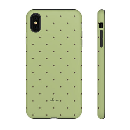 Polka Greens iPhone Case