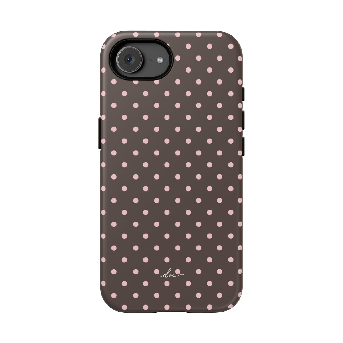 Brown Polka Dot iPhone Case