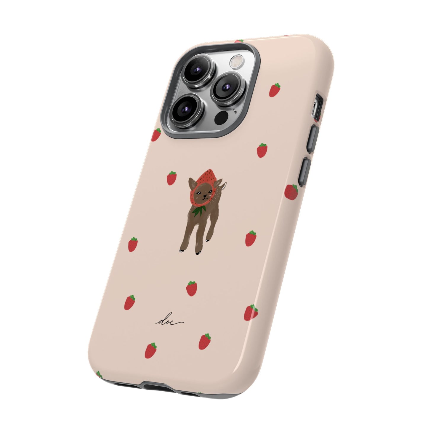 Strawberry Fawn iPhone Case