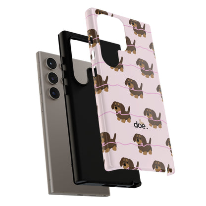 Pink Dachshund Samsung Case