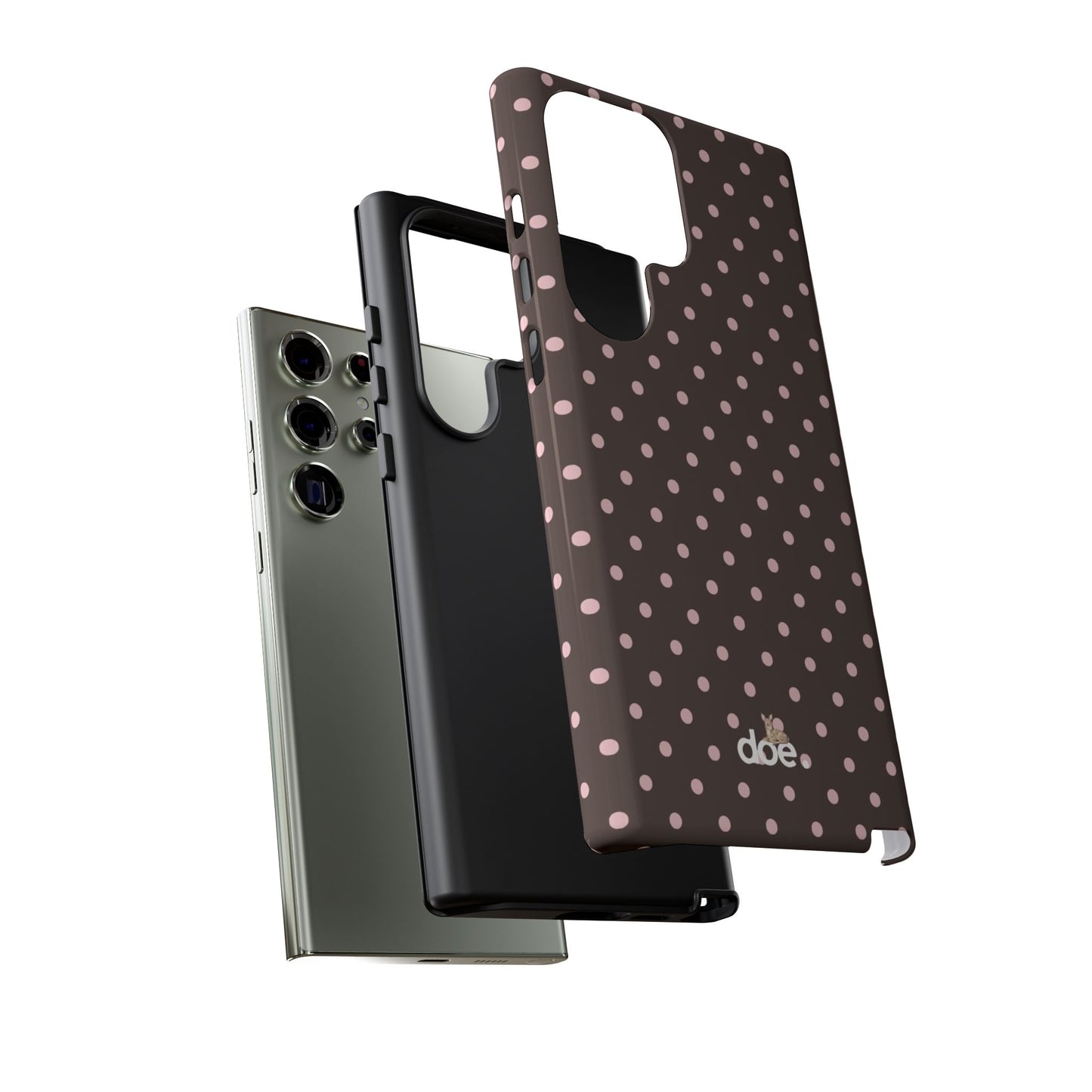 Brown Polka Dot Samsung Case
