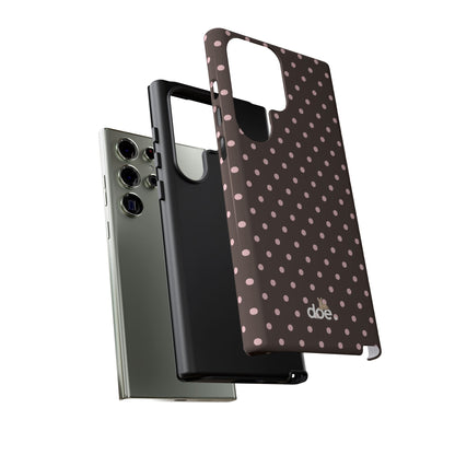 Brown Polka Dot Samsung Case