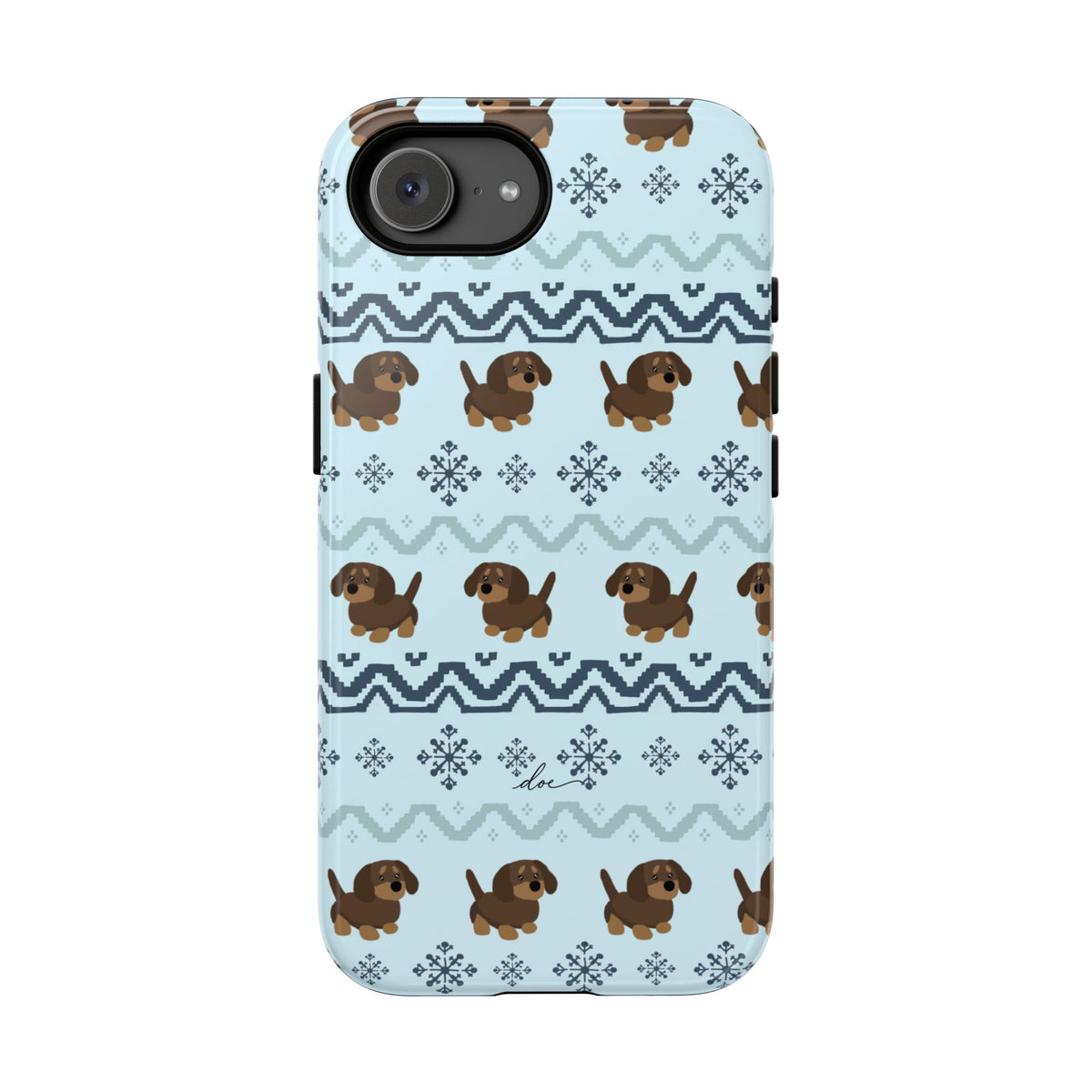 Christmas Dachshunds iPhone Case