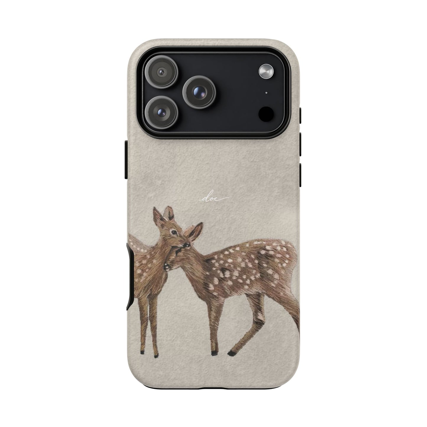 Deer Duo iPhone Case