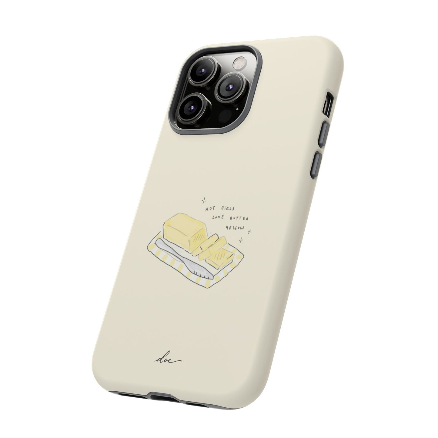 Butter Yellow iPhone Case