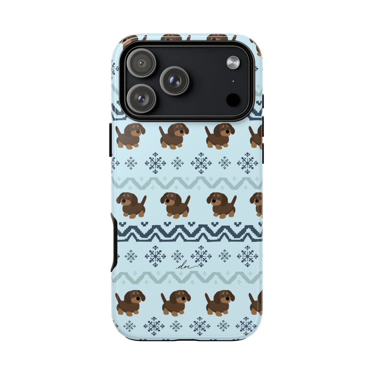 Christmas Dachshunds iPhone Case