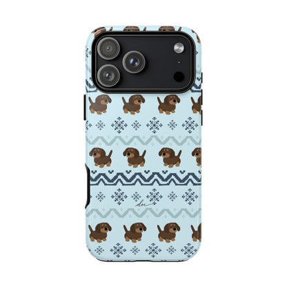 Christmas Dachshunds iPhone Case