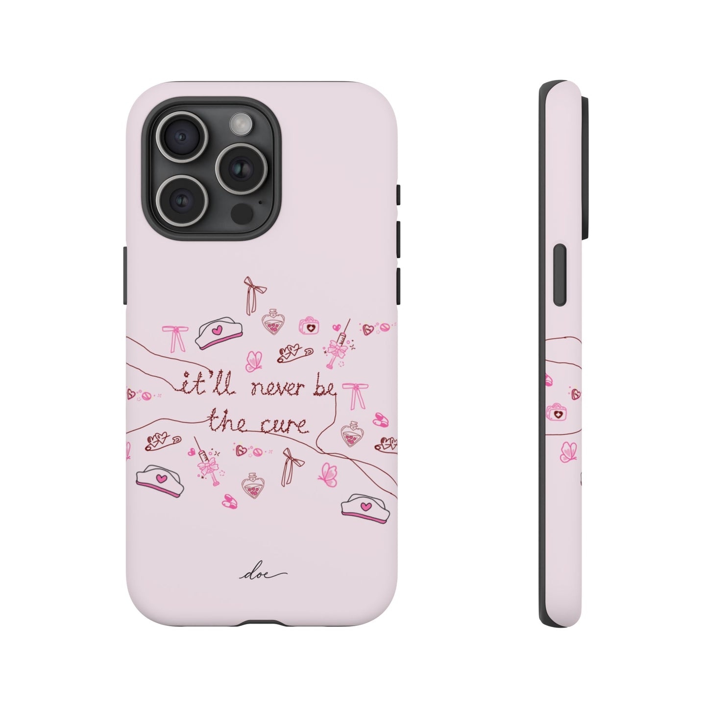 Never The Cure iPhone Case