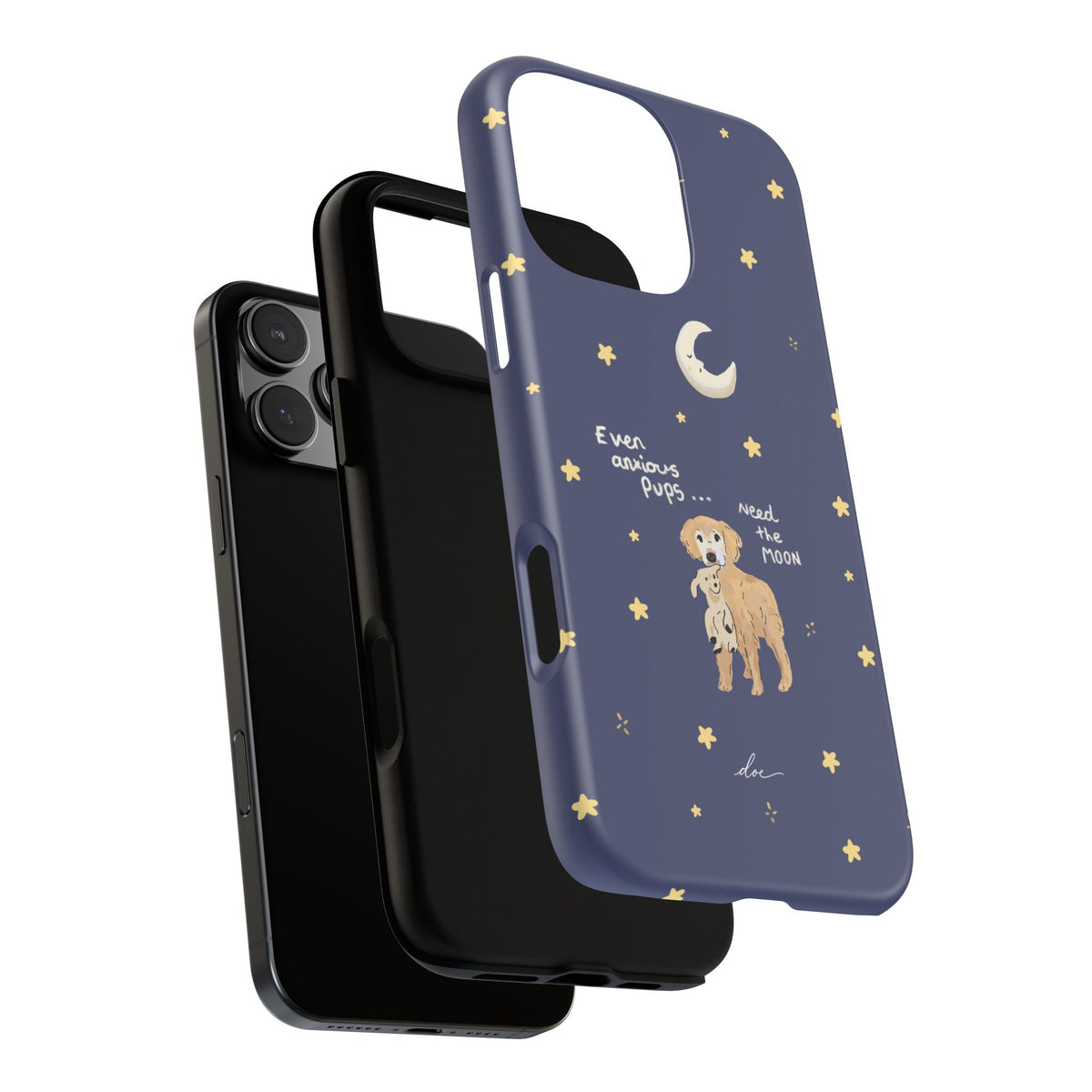 Anxious Pup iPhone Case