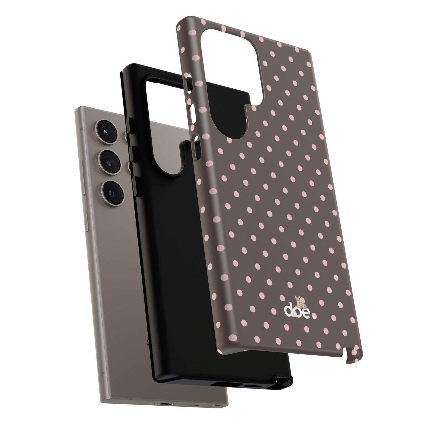 Brown Polka Dot Samsung Case