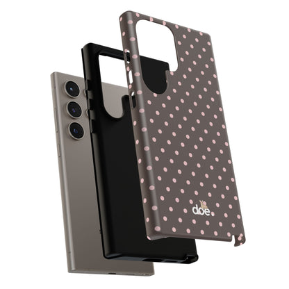 Brown Polka Dot Samsung Case
