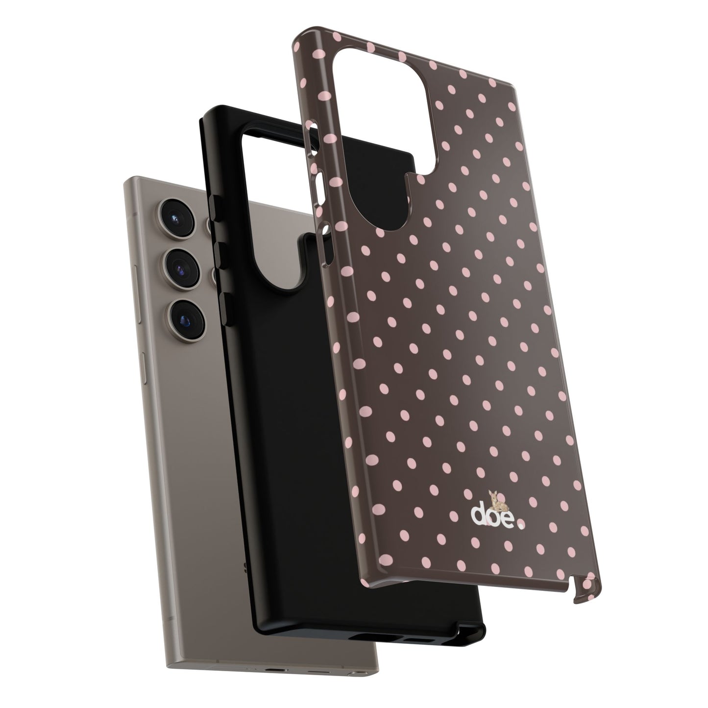 Brown Polka Dot Samsung Case