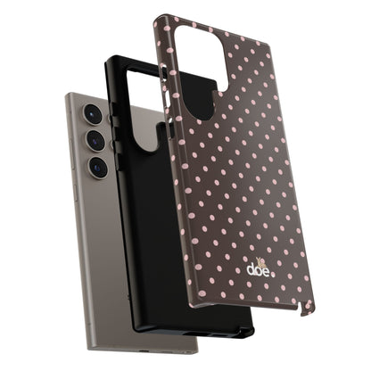 Brown Polka Dot Samsung Case