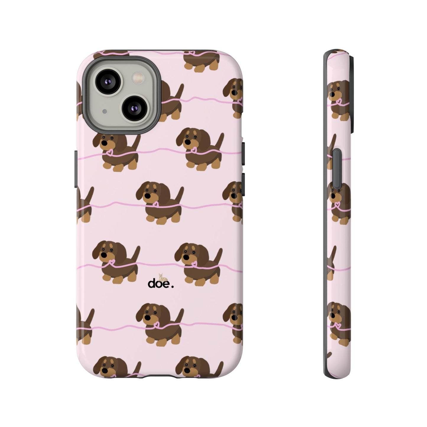 Pink Dachshunds iPhone Case