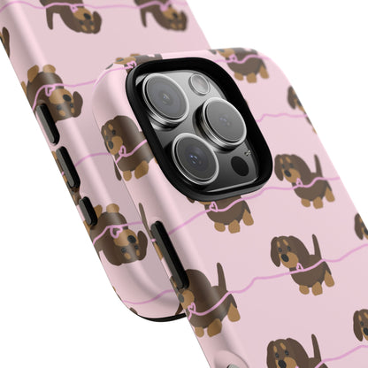Pink Dachshunds iPhone Case