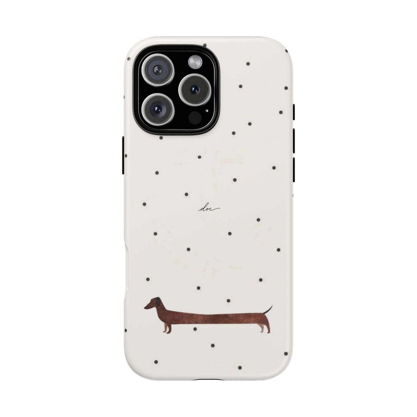 Polka Dachshund iPhone Case