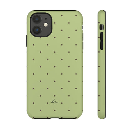 Polka Greens iPhone Case