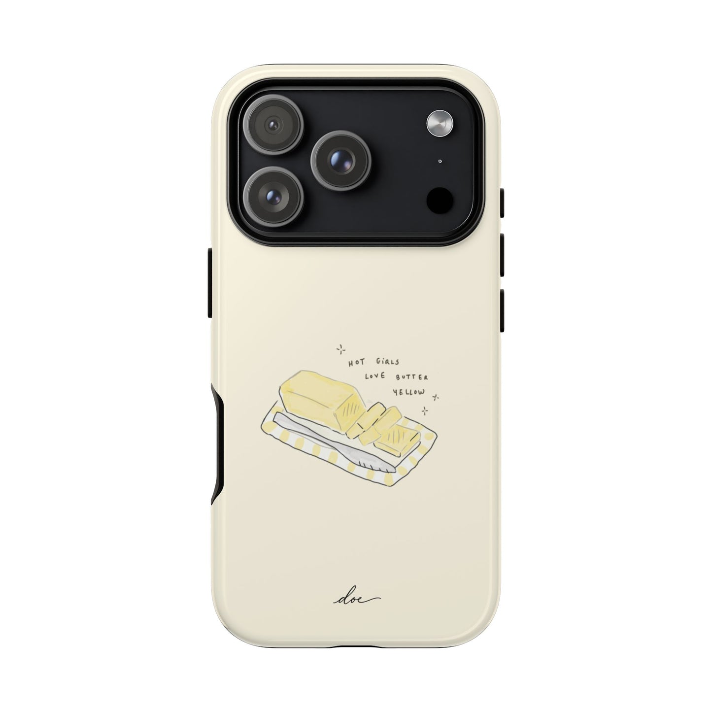 Butter Yellow iPhone Case