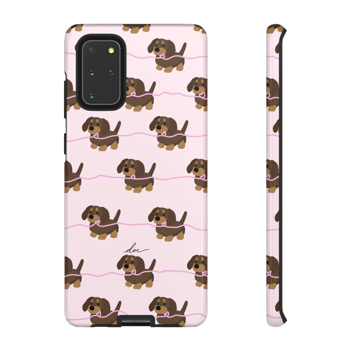 Pink Dachshund Samsung Case