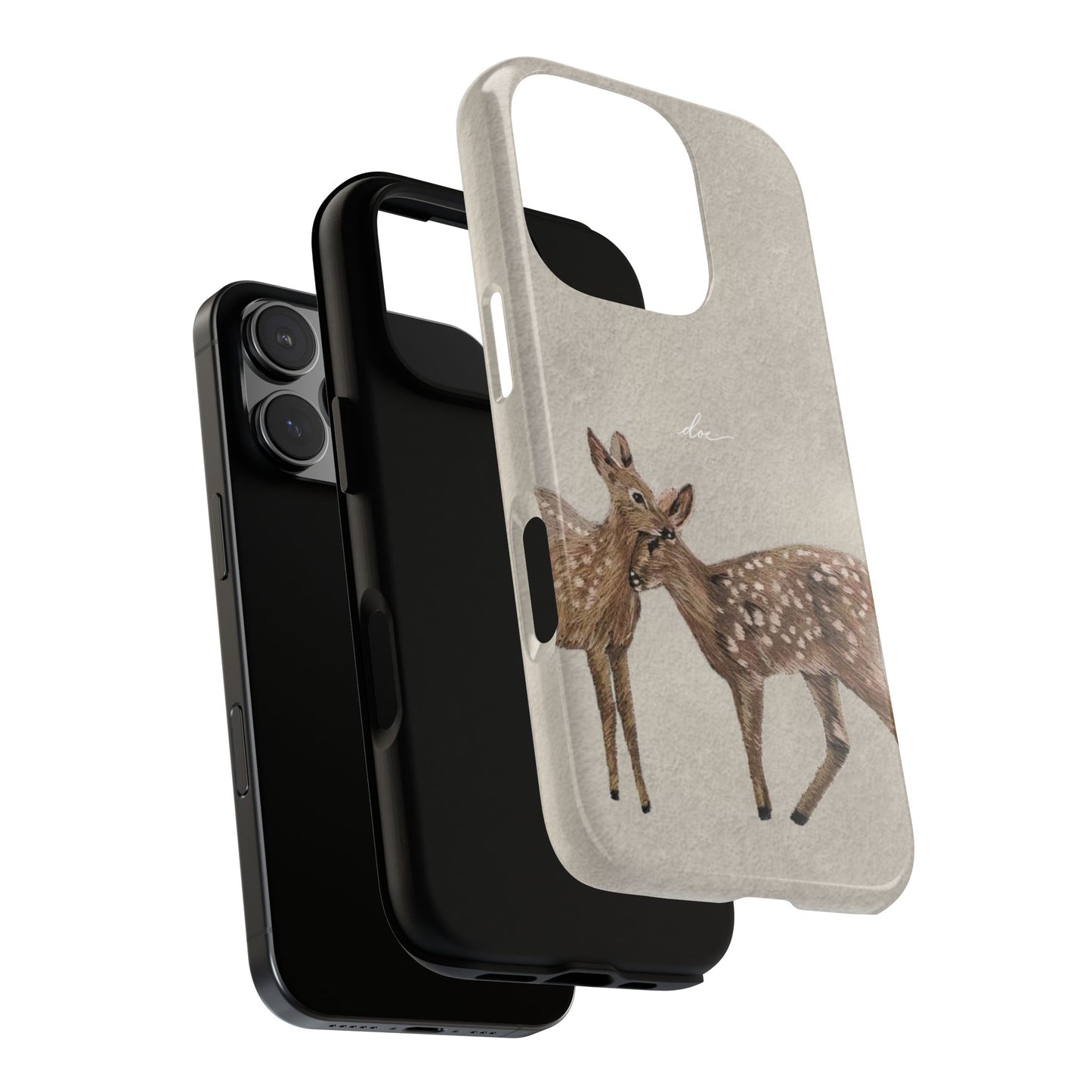 Deer Duo iPhone Case