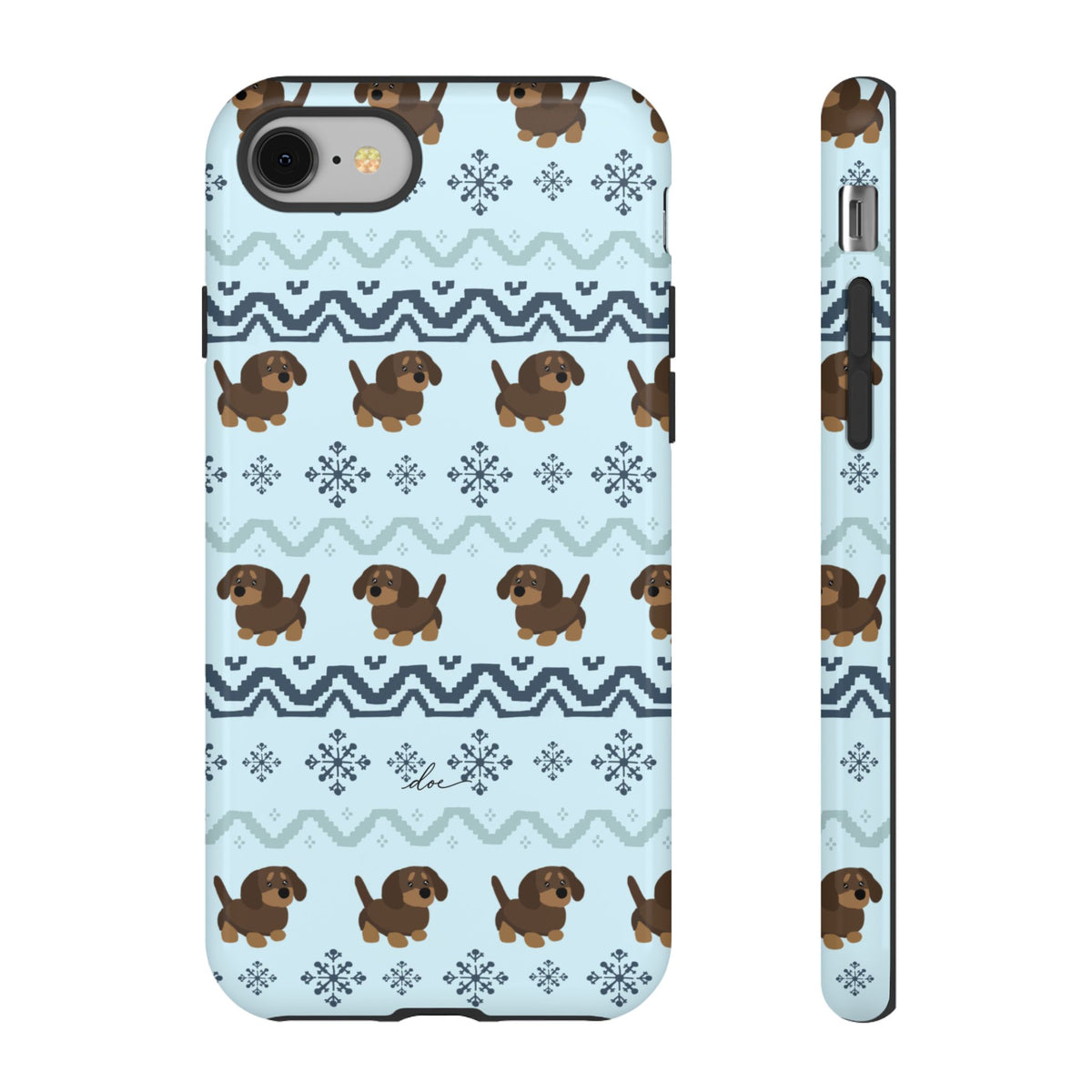 Christmas Dachshunds iPhone Case