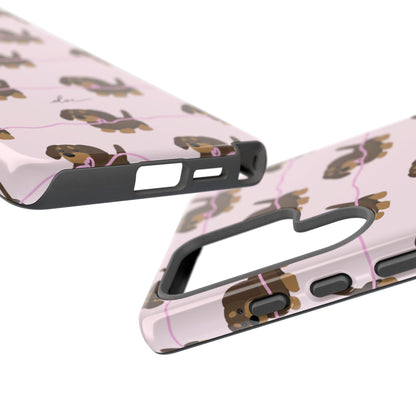 Pink Dachshund Samsung Case