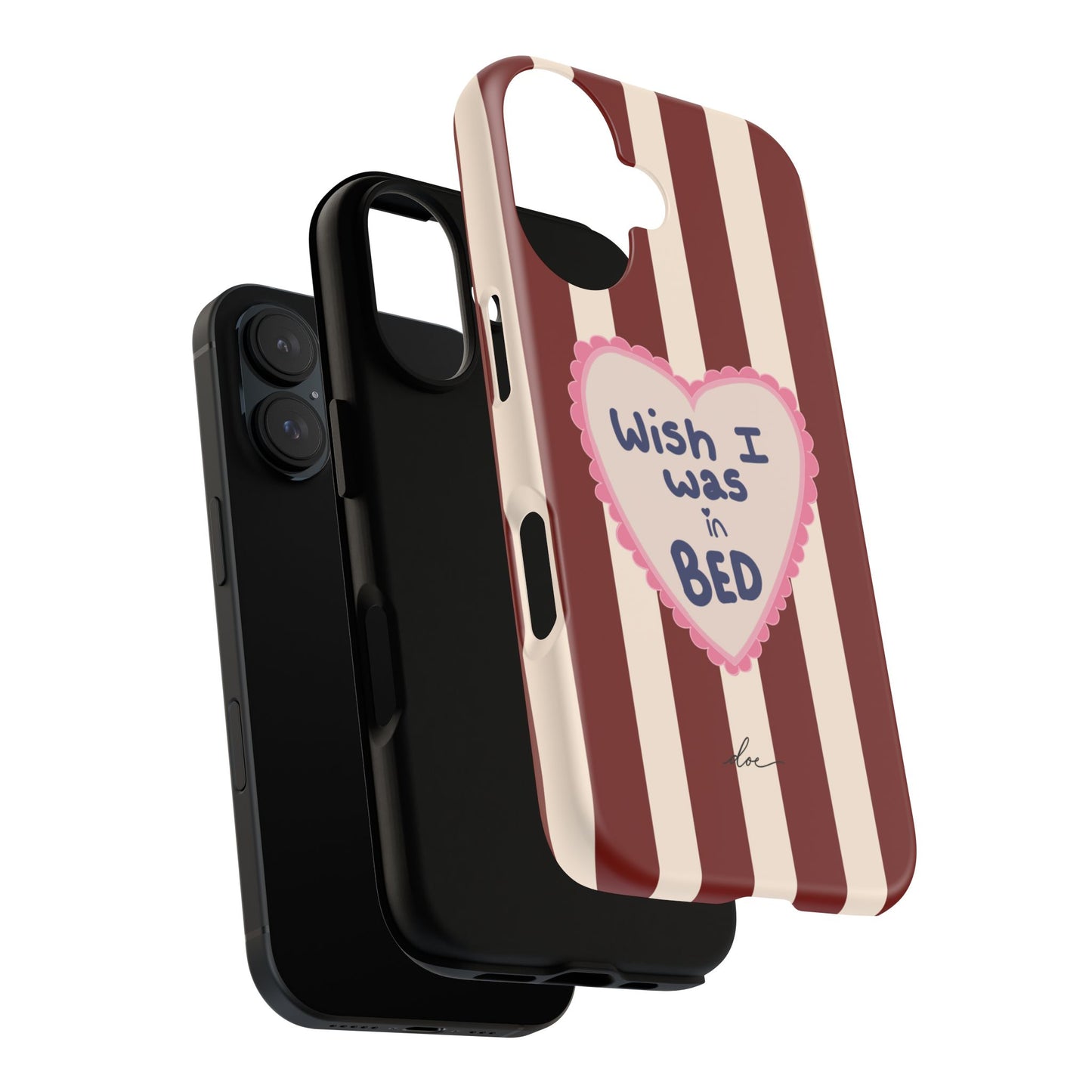 Wish I Was In Bed iPhone Case
