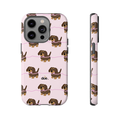 Pink Dachshunds iPhone Case