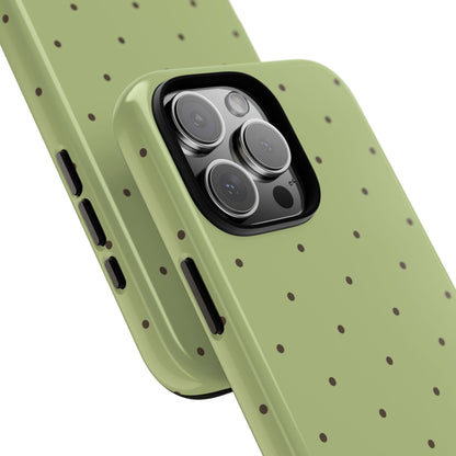 Polka Greens iPhone Case