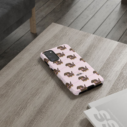Pink Dachshund Samsung Case