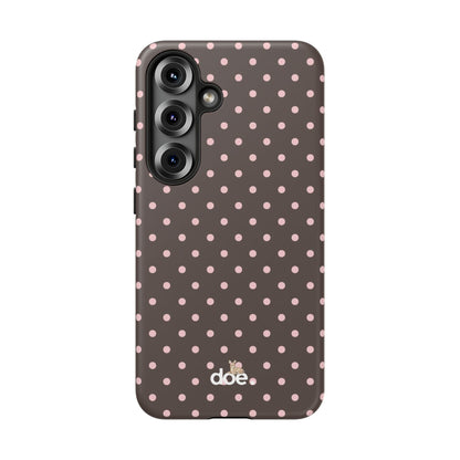 Brown Polka Dot Samsung Case