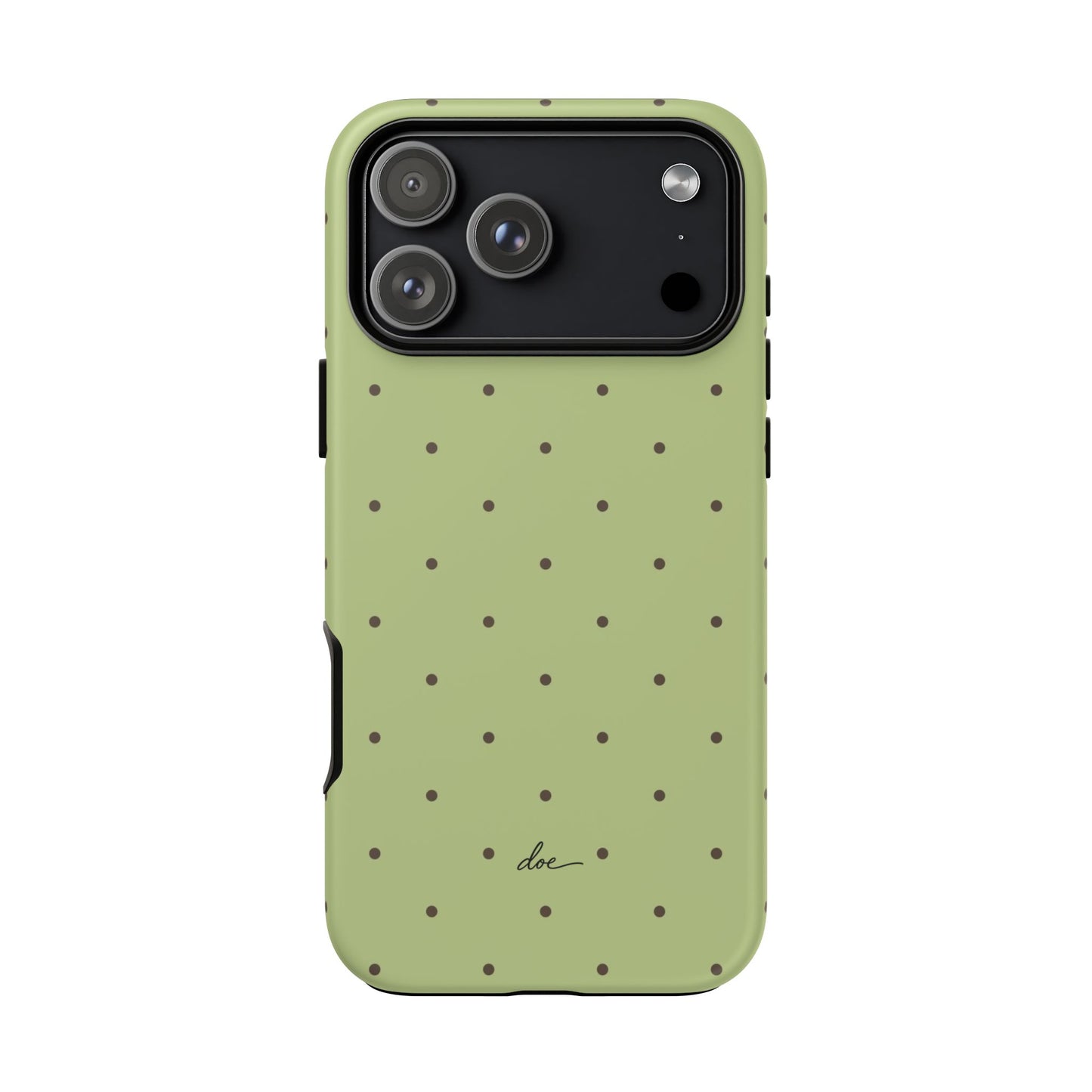 Polka Greens iPhone Case